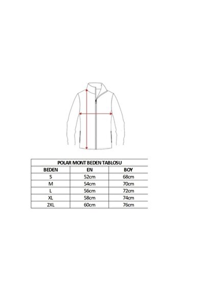 Genel Markalar Fix Unisex Kırmızı Polar Mont