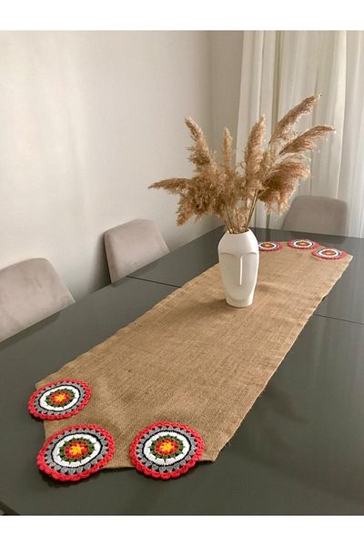 Parla Life Плетена пътека от юта с шарки 40x140 см