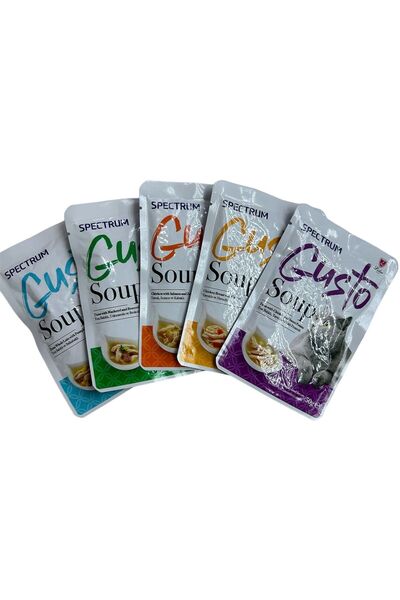 Spectrum gusto soup kedi çorbası tamamlayıcı mama 5x50gr karışık paket