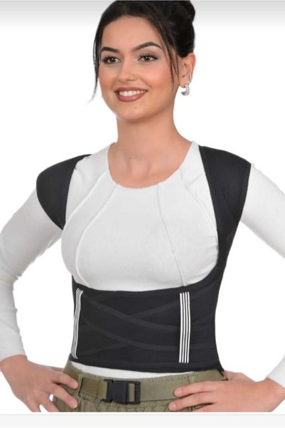 YclShop Ayarlanabilen Kadın Erkek Bel İnceltici  Kamburluk Önleyici Bel Omuz Sırt Dik Duruş Korsesi