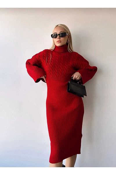 ZEZE COLLECTİON Hair braided knitwear double set