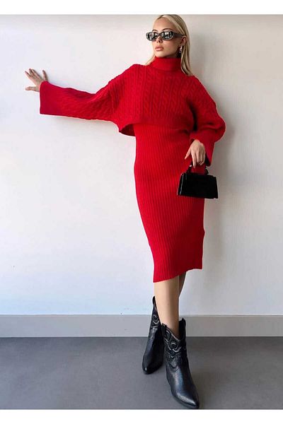ZEZE COLLECTİON Hair braided knitwear double set