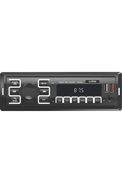 Harbass Çift Usb Girişli Bluetooth Oto Teyp Araba Teybi Radyo Sd Aux Teyp Amfi Çıkışlı Kumandalı 014