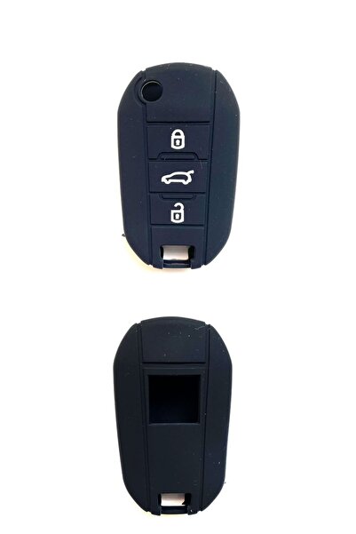 MeyZone Peugeot 208 308 301 3008 5008 Citroen C-elysee Silikon Anahtar Kılıfı