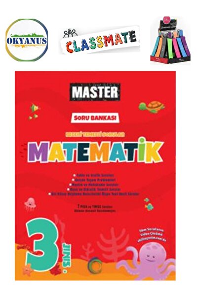 Okyanus Yayıncılık Güncel 3.Sınıf Master Matematik Beceri Temelli  Etkinlikli...
