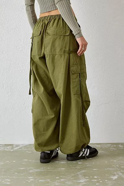 september island Vintage Khaki Fringed Cargo Pants