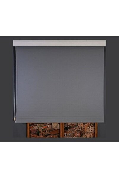 Taç Rüyaper Gri Blackaout Stor Perde