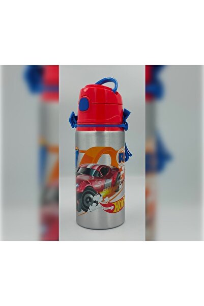 HOT WHEELS Lisanslı Özel Koleksiyon Alüminyum Okul Matara 500 ml