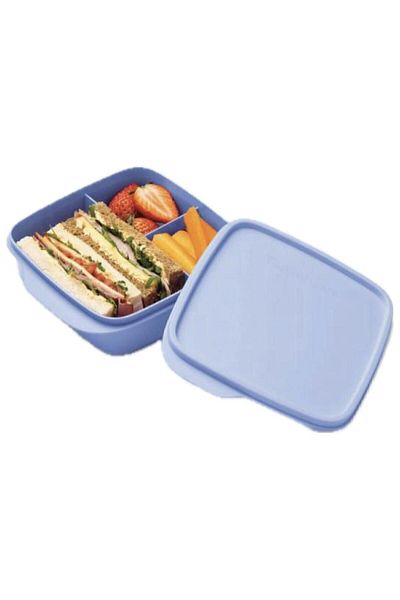 Tupperware Eco 550mlCompartmented Feeding Bowl - Blackberry