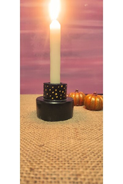 elyessa Mumluk Şamdan Siyah 1 Adet