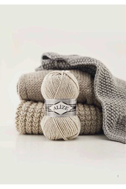 Alize Süperlana Maxi Yünlü 100 gr El Örgü Ipi Renk:siyah-60-yünlü El Örgü Ipi