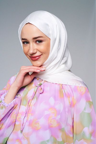 Modakaşmir سلسلة شال من القطن الساتان
