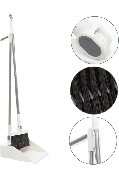 NesShine Tüy Toplayıcı Katlanabilir Yer Kaplamaz Taraklı Süpürge Temizlik Seti