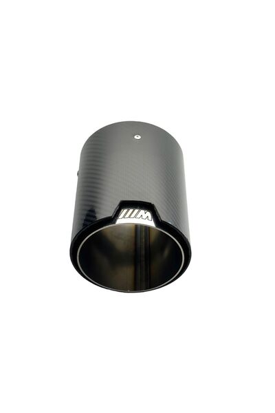 Monlion M model egzoz ucu 5D carbon kaplama 90mm tekli