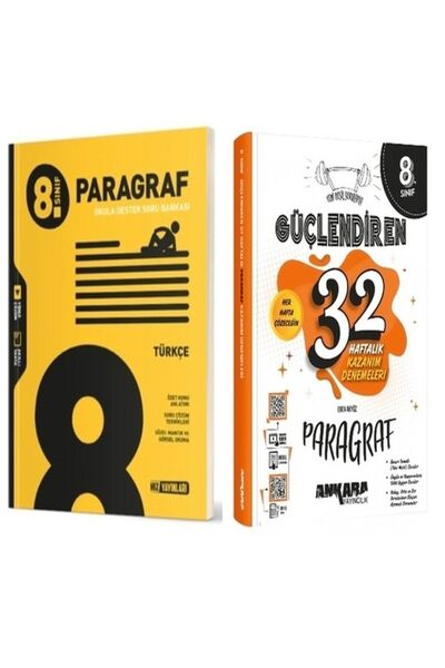 Hız Yayınları Hız 8. Sınıf Paragraf Soru Bankası & Ankara Güçlendiren Paragra...