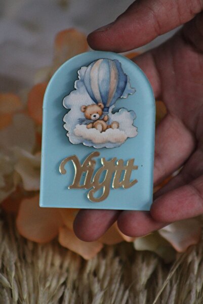 Sevdalı işler Pleksi figürlü (20 adet) magnet, bebek doğum hediyesi, doğum gü...