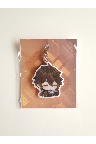 Yenaplanner Genshin Impact Zhongli Bag Ornament/Keychain (1 Pcs)
