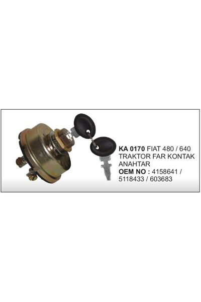 parcafix Far Kontak Anahtari Fiat 480 Traktor 504630473