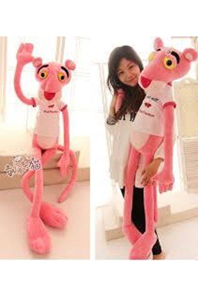 TOPROCKSTORE Uyku Arkadaşım Pembe Panter Peluş 100 cm