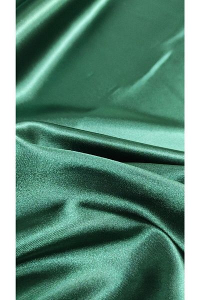 Beril kumaş Emerald Green Satin Fabric