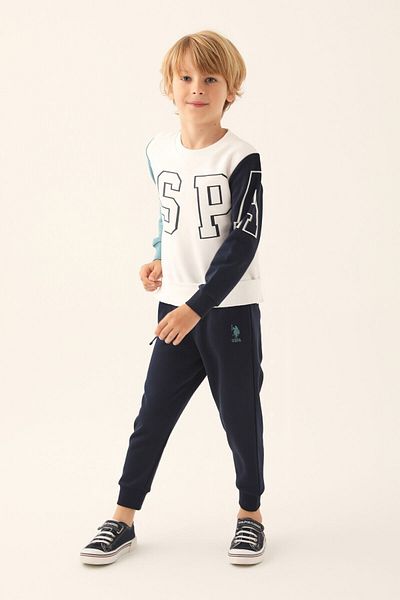 U.S. Polo Assn. ΒΑΣΗ. Σετ φόρμες για αγόρια Polo Assn Snow Melange