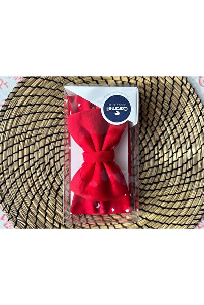 Caramell 100% Cotton Baby Girl Bow Bandana New Year Themed Red Baby Christmas