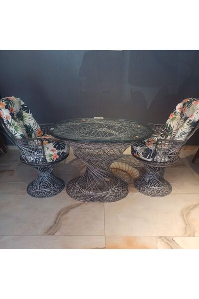 Fiberglass Garden Bahçe sandalyesi, bahçe masası, balkon takımı