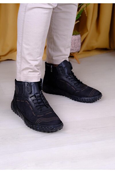 shot night Γνήσιες δερμάτινες μπότες Nubuck με κορδόνια