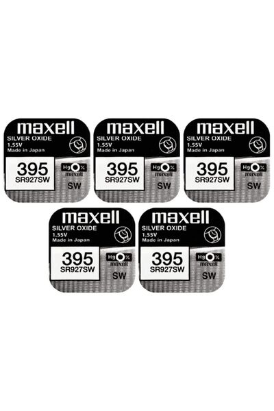Maxell 395 Sr927sw 1.55v Saat Pili %100 Orijinal 5 Adet
