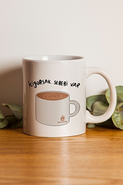 gavebutik When We Drink Have Bi Reason" Printed Mug Cup - Valentine's Day Gift