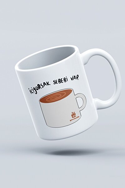 gavebutik When We Drink Have Bi Reason" Printed Mug Cup - Valentine's Day Gift