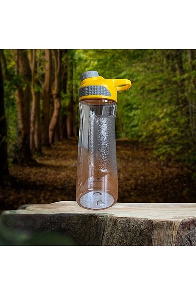 HOBBY LİFE Yellow Transparent Sports School Office Water Bottle - 30ml Water Bottle