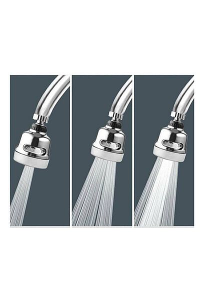 MFS 3 Function Water Saving Faucet Spout Water Saving Fountain Spout (Grey)