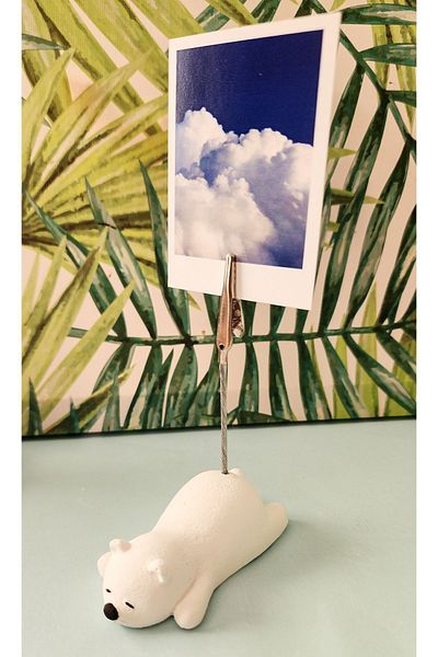 Rota Hediyelik Cute Polar Bear Note and Photo Holder (1 Piece)