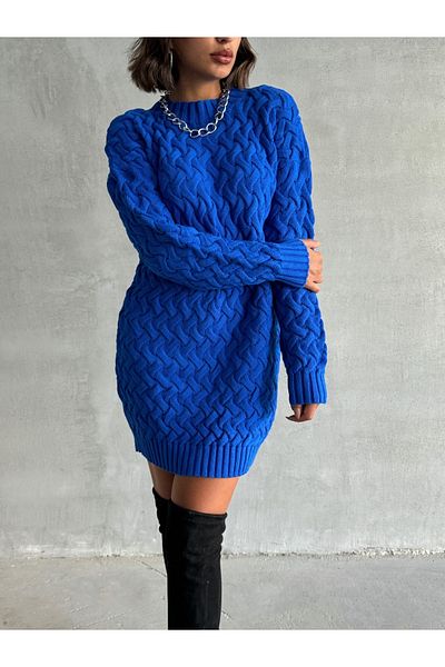 Nosia Casual Knitwear Tunic - Cross Knitted