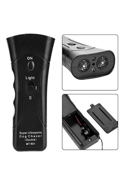 Artı Saldırgan Köpek Lere Kovucu Kaçırıcı Ultrasonik Cihaz 20 Metreye Kadar Etkili
