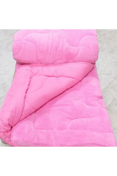 GENÇEV HOME COLLECTİONS Pink Double Welsoft Quilt - 195x215 Cm