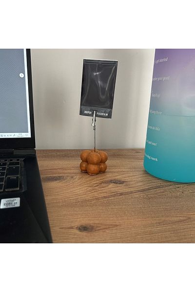 oasis decoration Oak Color Bubble Note Holder