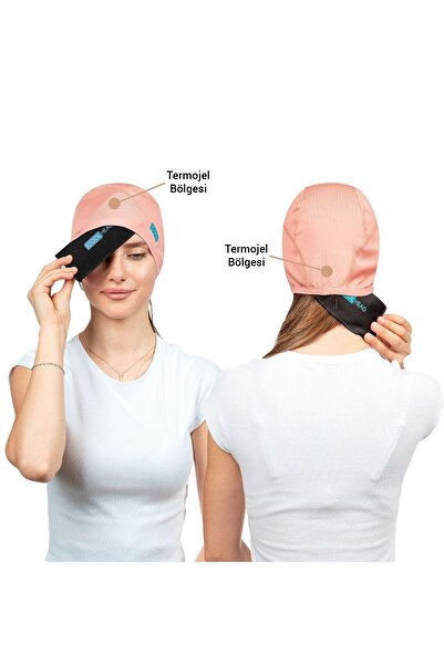 iCool Head Migren Ve Baş Ağrısı Giderici Başlık, Sıcak Ve Soğuk Kompres Şapka, Buz Paketi Bandaj (SOMON)