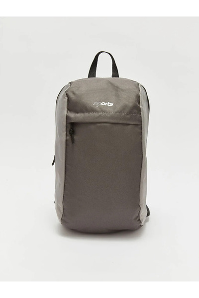 LC Waikiki Dark Anthracite Text Printed Men's Backpack