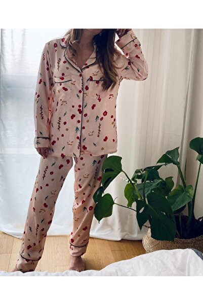 Moda Clubu Satin Long Sleeve Pajama Set