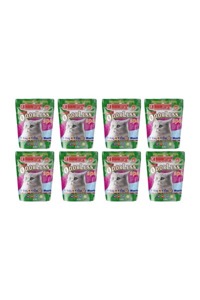 Odorless Ekstra Kedi Kumu 8 Aylık Ekonomik Set (8 Adet 3,8 L)