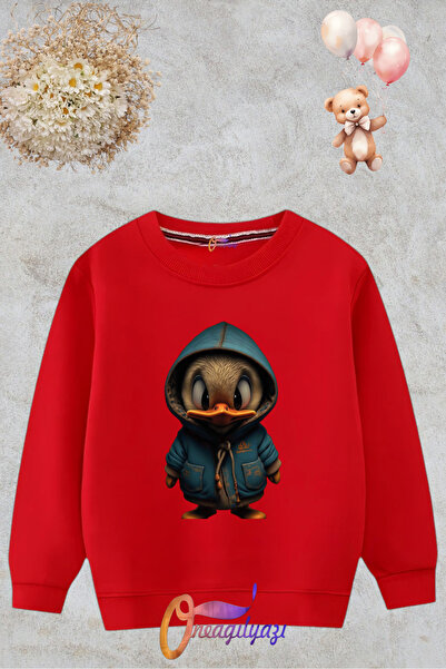 oneagılyazı سويت شيرت للأطفال - مطبوع، رقبة دائرية