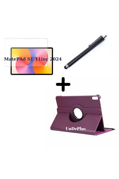 UnDePlus Huawei Matepad Se 11Inch - Case Rotating Tablet with Screen Protector and Pen