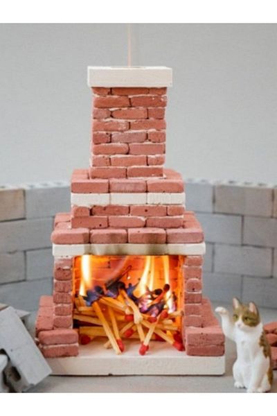 Demir Yapım Miniature Fireplace Set