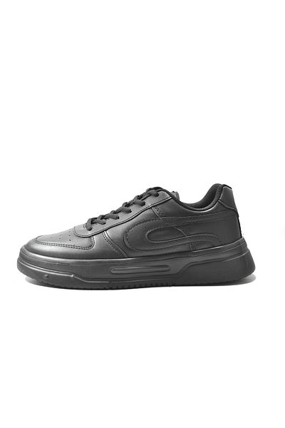 Venuma V-331 Μαύρο Λευκό Ανδρικό Sneaker - Αθλητικά παπούτσια με κορδόνια