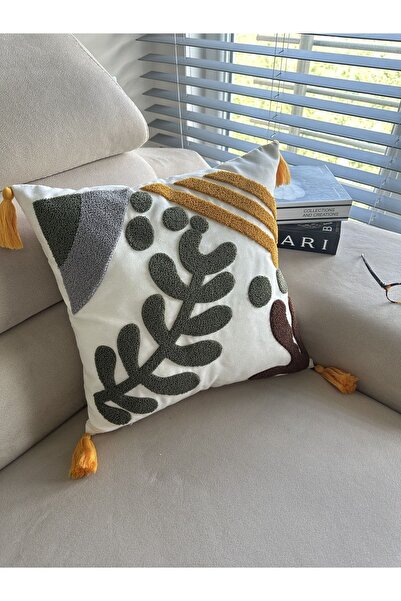 en gözde home غطاء كيرلينت مطرز باللؤلؤ