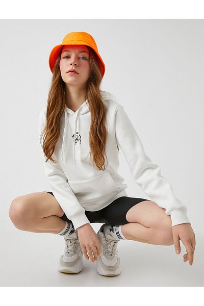 Koton Minimal Printed Hoodie