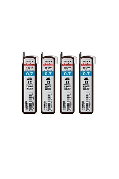 Rotring قلم هاي بوليمر 2 بي 0.7 4 قطع (S)0231230)