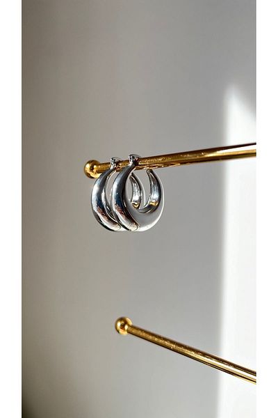Ebru Atelier INFRARED STAINLESS STEEL RING EARRING